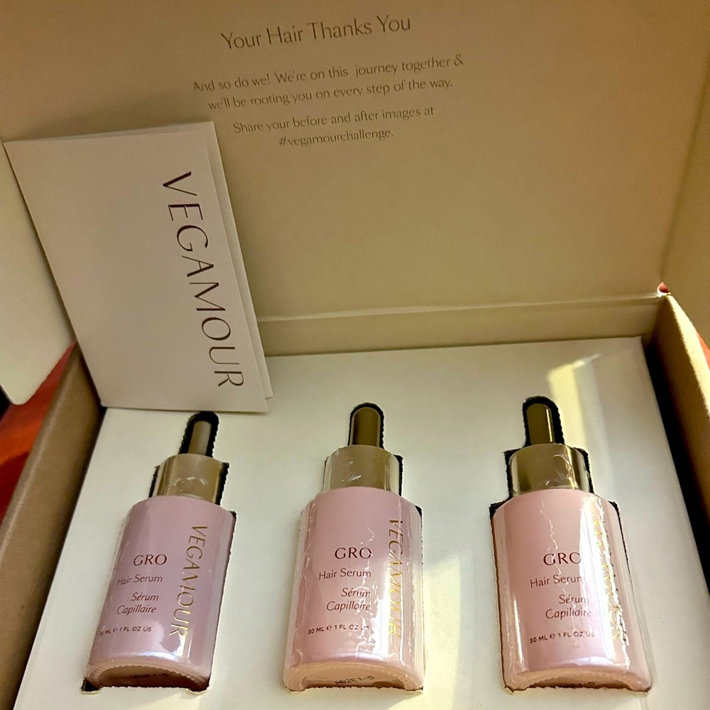 Vegamour GRO Hair Serum (3pk) NWT